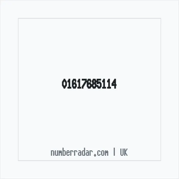 Reverse number check for +44 161 768 5114 — who called me?