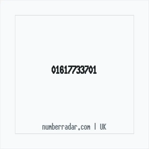 Reverse number check for +44 161 773 3701 — who called me?
