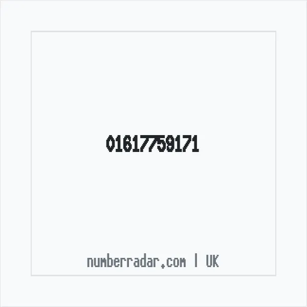 Reverse number check for +44 161 775 9171 — who called me?