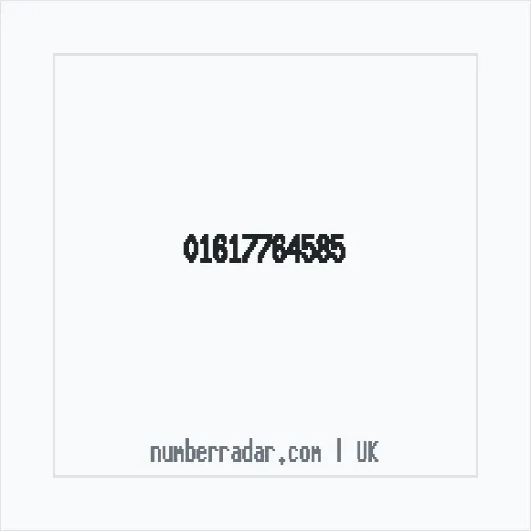 Reverse number check for +44 161 776 4585 — who called me?