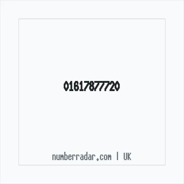Reverse number check for +44 161 787 7720 — who called me?
