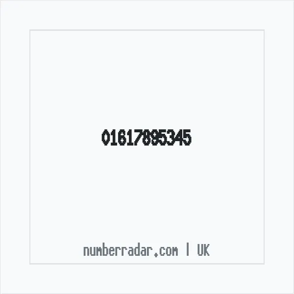 Reverse number check for +44 161 789 5345 — who called me?