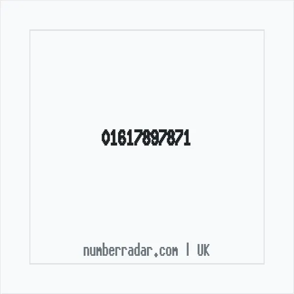Reverse number check for +44 161 789 7871 — who called me?