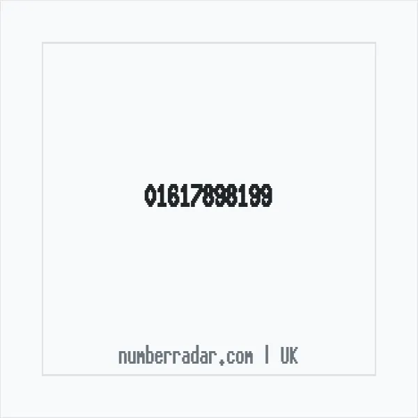 Reverse number check for +44 161 789 8199 — who called me?