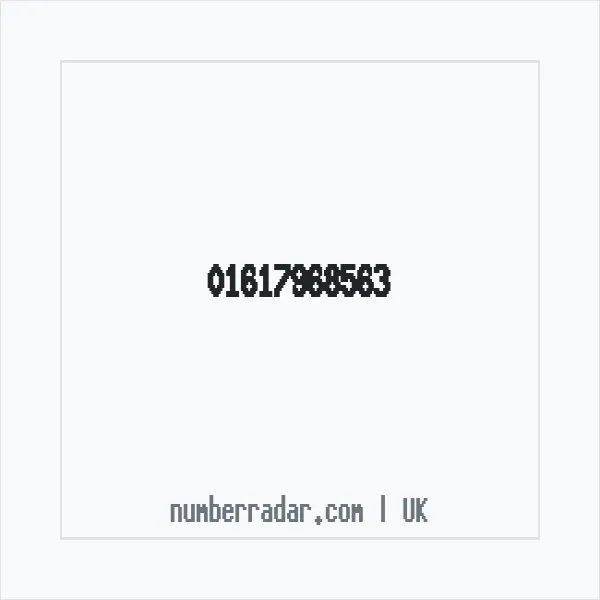 Reverse number check for +44 161 796 8563 — who called me?