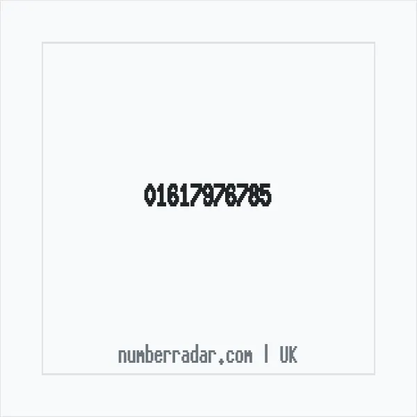 Reverse number check for +44 161 797 6785 — who called me?