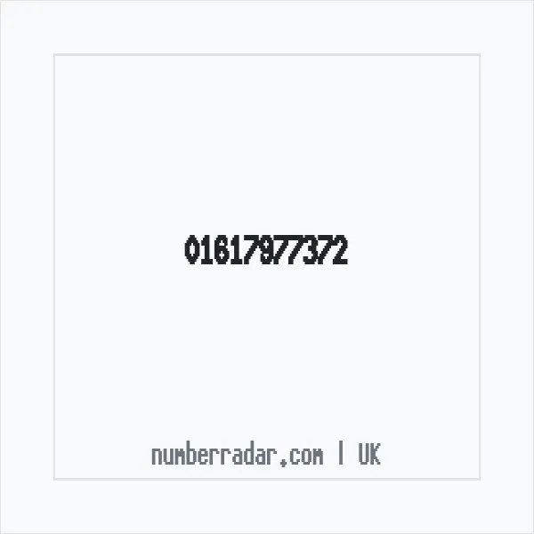 Reverse number check for +44 161 797 7372 — who called me?