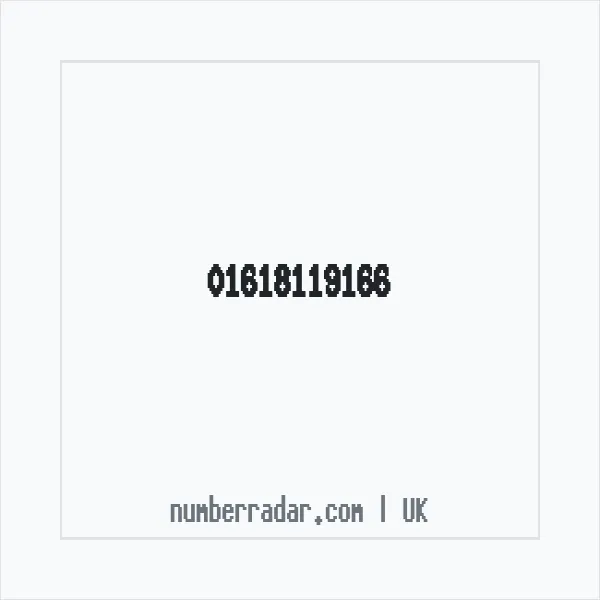 Reverse number check for +44 161 811 9166 — who called me?