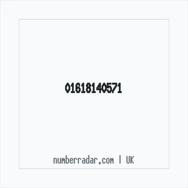 Reverse number check for +44 161 814 0571 — who called me?