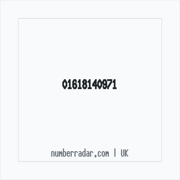 Reverse number check for +44 161 814 0971 — who called me?