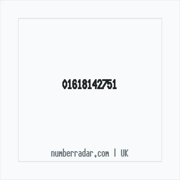 Reverse number check for +44 161 814 2751 — who called me?
