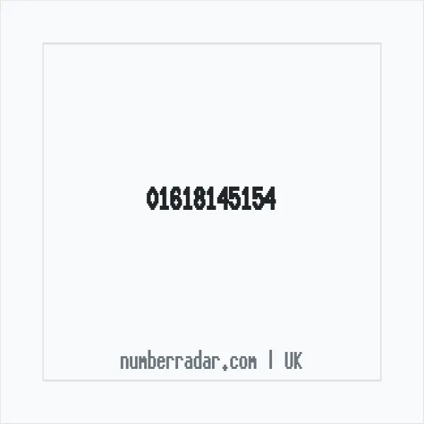 Reverse number check for +44 161 814 5154 — who called me?