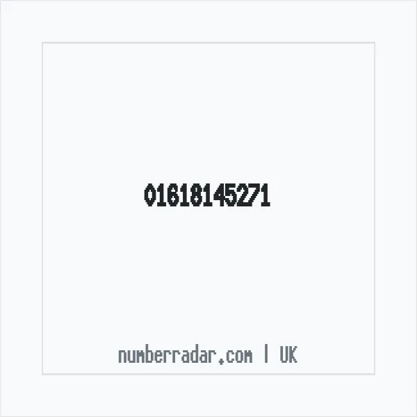 Reverse number check for +44 161 814 5271 — who called me?