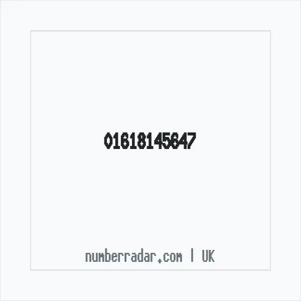 Reverse number check for +44 161 814 5647 — who called me?