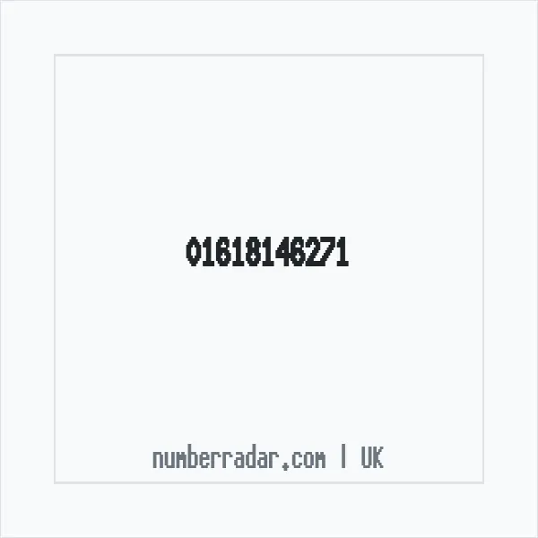 Reverse number check for +44 161 814 6271 — who called me?