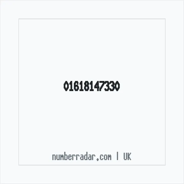 Reverse number check for +44 161 814 7330 — who called me?