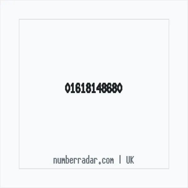 Reverse number check for +44 161 814 8680 — who called me?