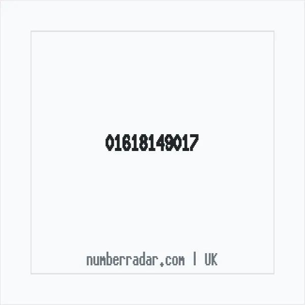 Reverse number check for +44 161 814 9017 — who called me?