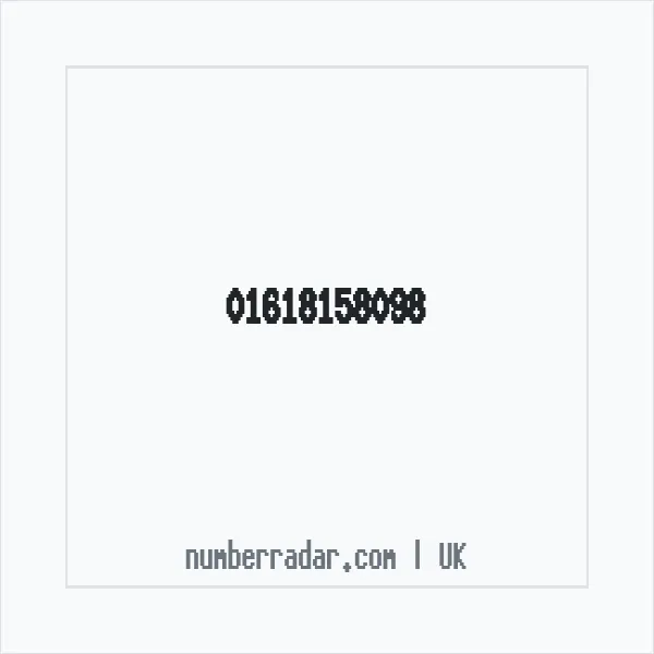 Reverse number check for +44 161 815 8098 — who called me?