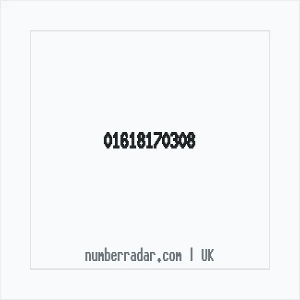 Reverse number check for +44 161 817 0308 — who called me?