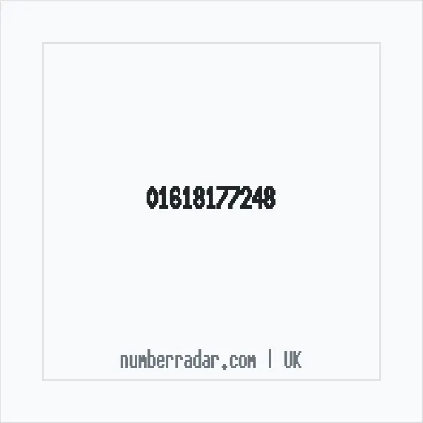 Reverse number check for +44 161 817 7248 — who called me?