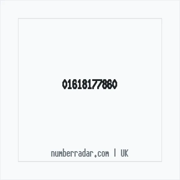 Reverse number check for +44 161 817 7860 — who called me?