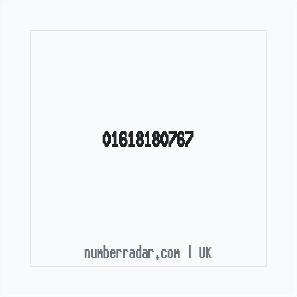 Reverse number check for +44 161 818 0767 — who called me?