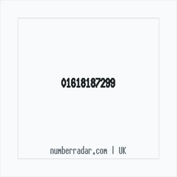 Reverse number check for +44 161 818 7299 — who called me?