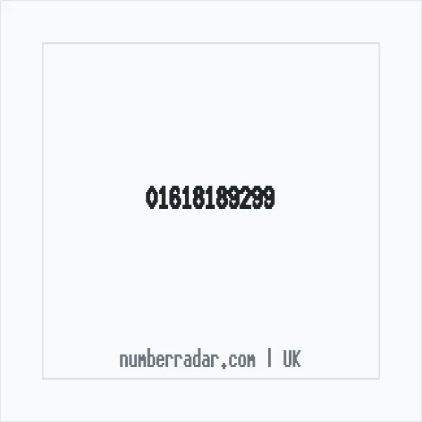Reverse number check for +44 161 818 9299 — who called me?