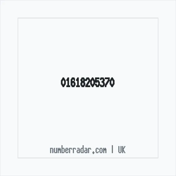 Reverse number check for +44 161 820 5370 — who called me?
