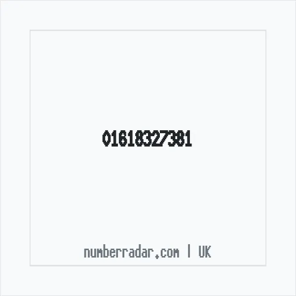 Reverse number check for +44 161 832 7381 — who called me?