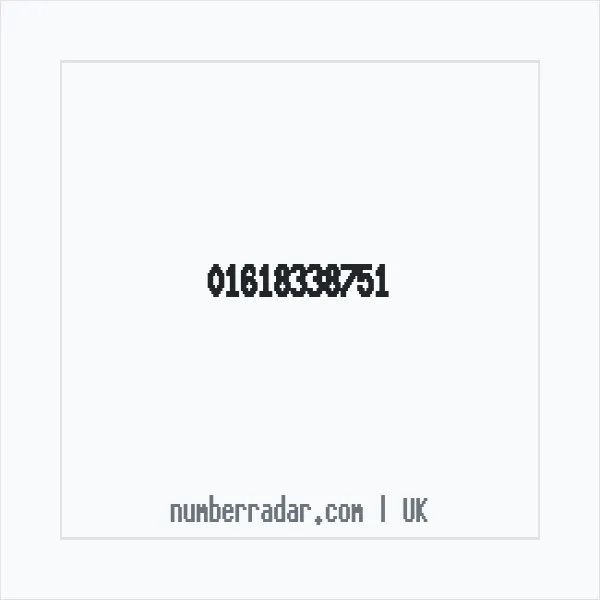 Reverse number check for +44 161 833 8751 — who called me?