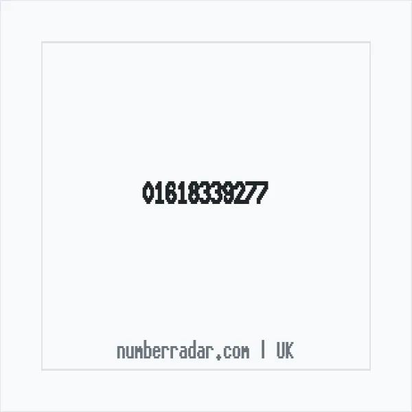 Reverse number check for +44 161 833 9277 — who called me?