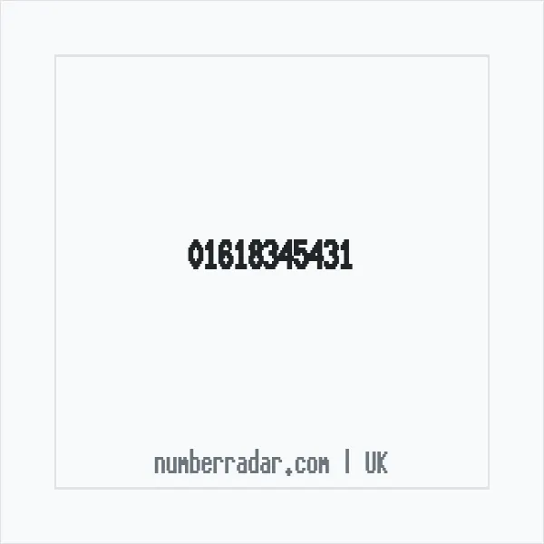 Reverse number check for +44 161 834 5431 — who called me?