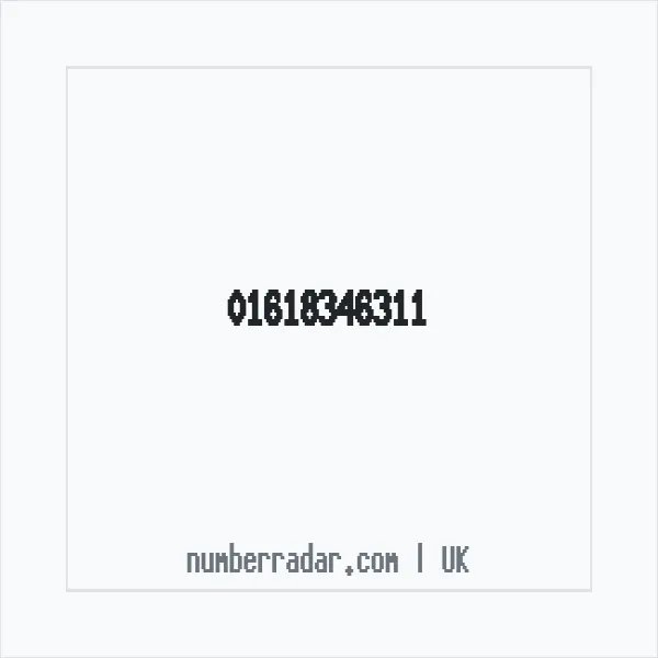 Reverse number check for +44 161 834 6311 — who called me?