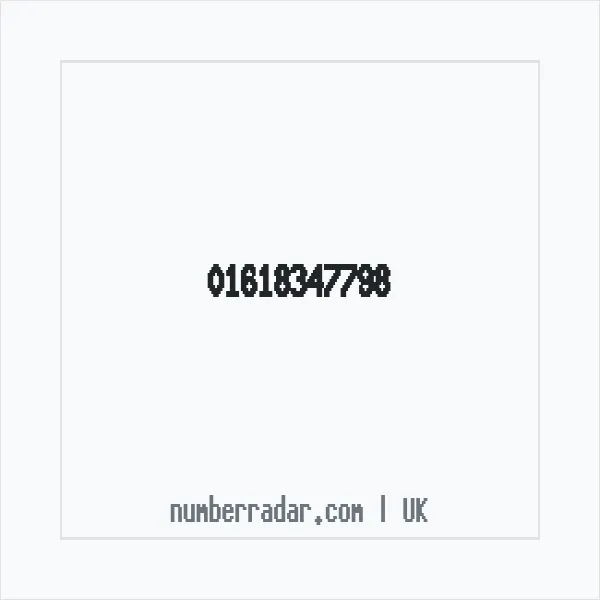 Reverse number check for +44 161 834 7798 — who called me?