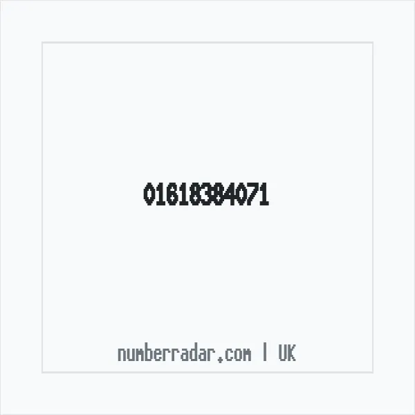 Reverse number check for +44 161 838 4071 — who called me?