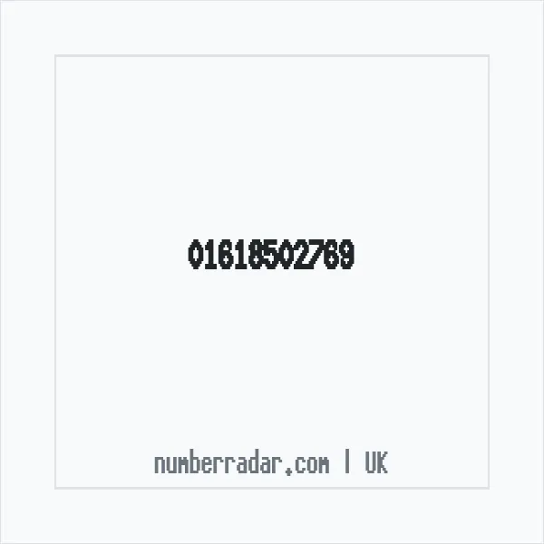 Reverse number check for +44 161 850 2769 — who called me?