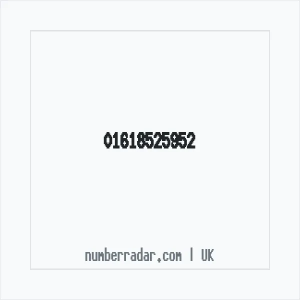 Reverse number check for +44 161 852 5952 — who called me?