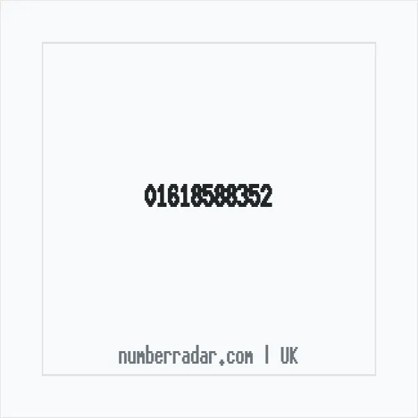 Reverse number check for +44 161 858 8352 — who called me?