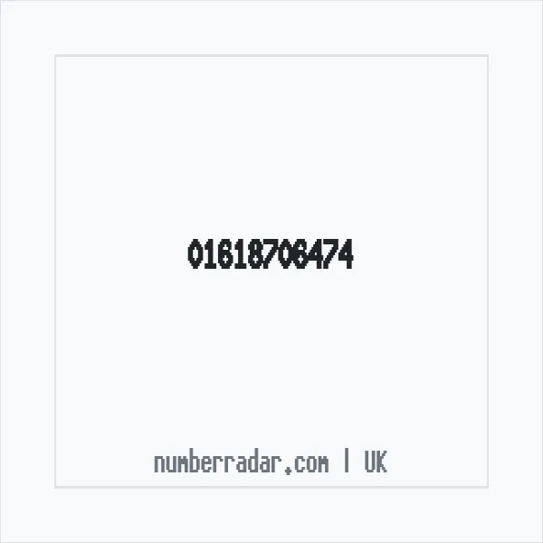 Reverse number check for +44 161 870 6474 — who called me?