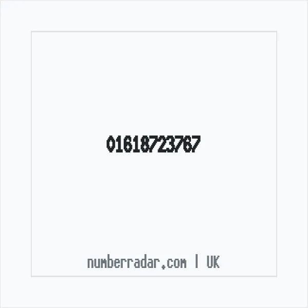 Reverse number check for +44 161 872 3767 — who called me?