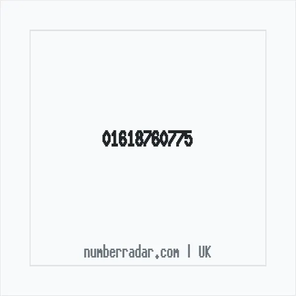 Reverse number check for +44 161 876 0775 — who called me?