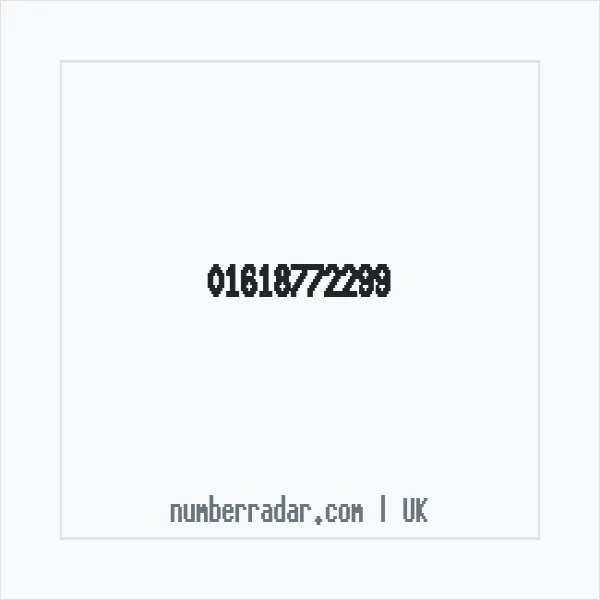 Reverse number check for +44 161 877 2299 — who called me?