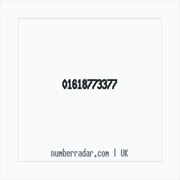 Reverse number check for +44 161 877 3377 — who called me?