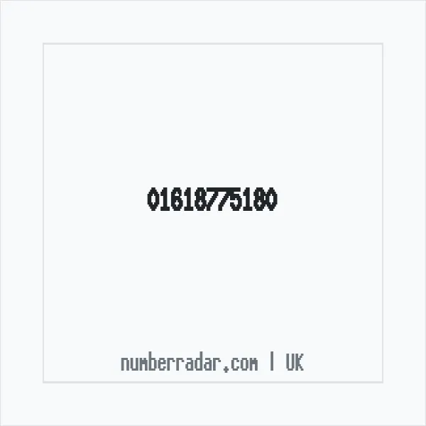 Reverse number check for +44 161 877 5180 — who called me?