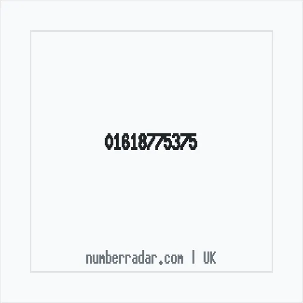 Reverse number check for +44 161 877 5375 — who called me?