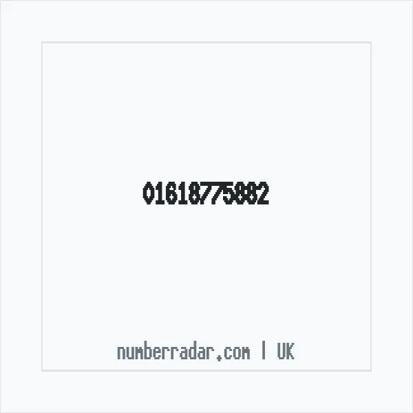 Reverse number check for +44 161 877 5882 — who called me?