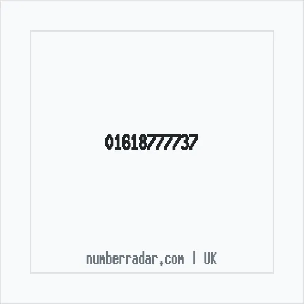 Reverse number check for +44 161 877 7737 — who called me?