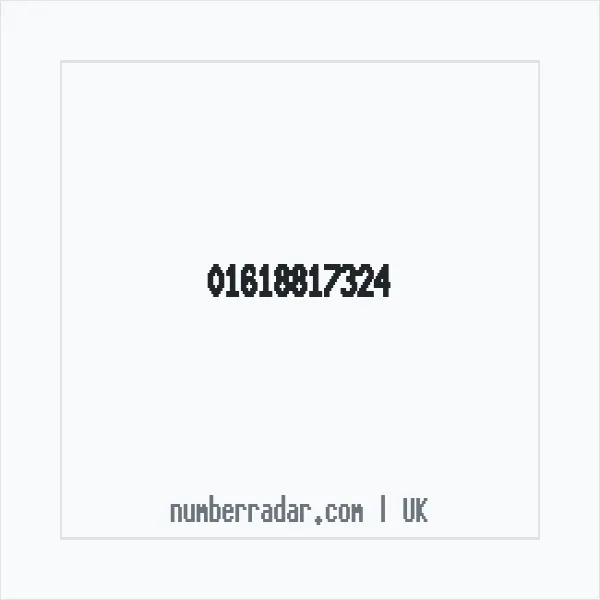 Reverse number check for +44 161 881 7324 — who called me?